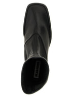 Jil Sander Black Lamb Leather Ankle Boots
