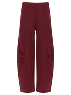 ROTATE BIRGER CHRISTENSEN Bordeaux Cotton Joggers (Workout Pants)