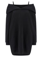 MM6 Maison Margiela Black Cotton Short Dress