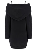 MM6 Maison Margiela Black Cotton Short Dress