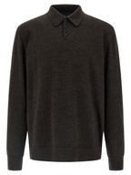 Maison Margiela Brown Wool Polo Shirt