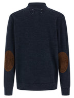 Maison Margiela Blue Wool Polo Shirt