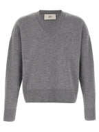 Ami Paris Gray Wool Cardigan