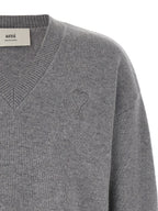 Ami Paris Gray Wool Cardigan