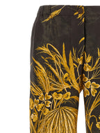 F.R.S. - FOR RESTLESS SLEEPERS Multicolor Silk Casual Pants