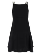 Giovanni Bedin Black Viscose Short Dress