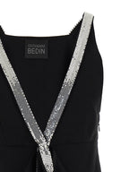 Giovanni Bedin Black Viscose Short Dress
