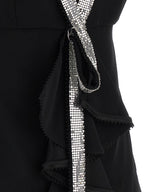 Giovanni Bedin Black Viscose Short Dress