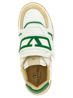 Multicolor Leather Athletic Sneakers