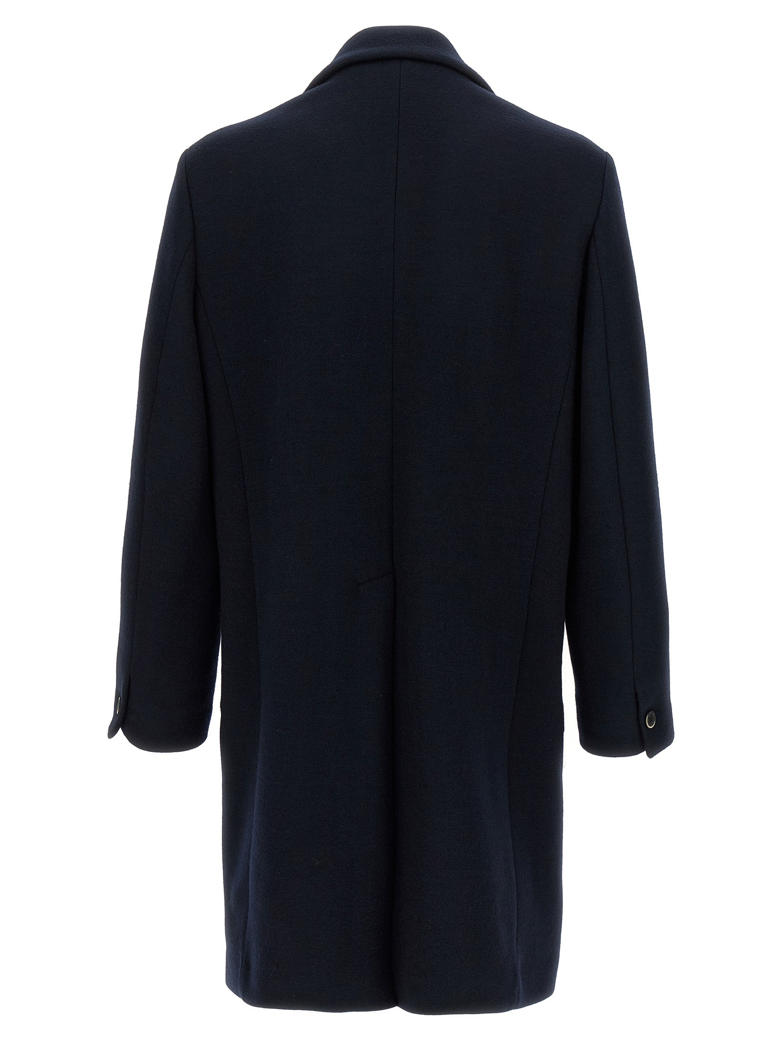 Black Virgin Wool Coat