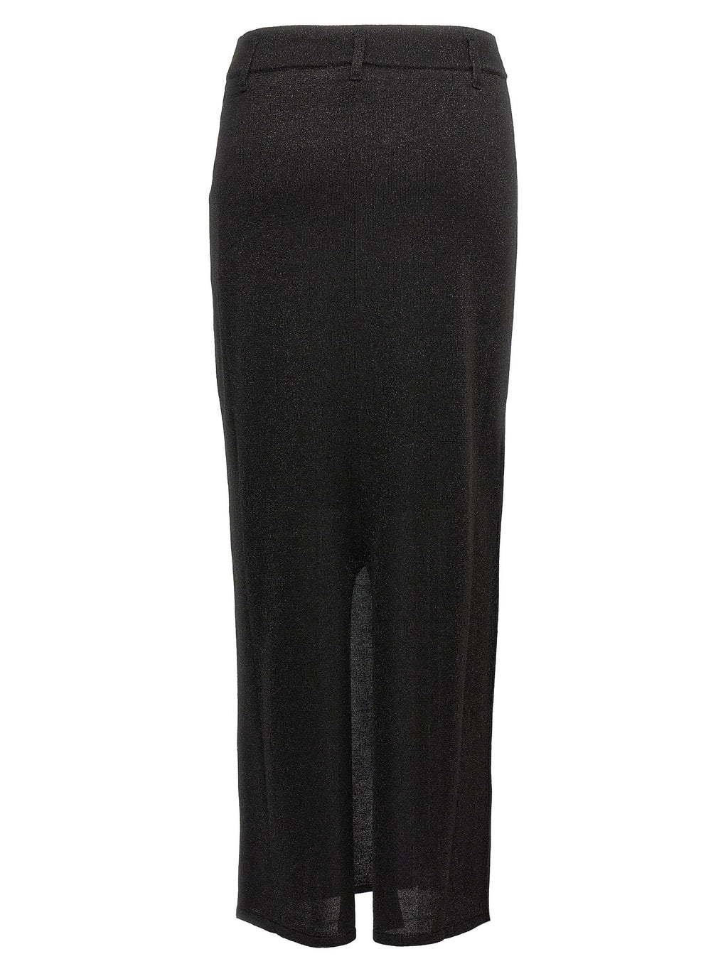 Black Polyester Mini Skirt