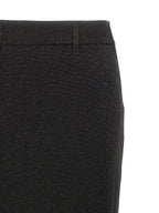Black Polyester Mini Skirt