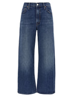 Mother Denim Blue Cotton Flared Jeans