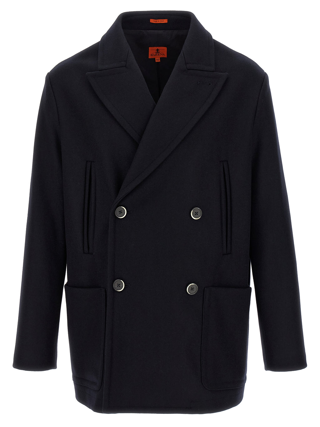 BARENA Blue Wool Coat