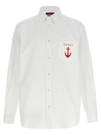 Gucci White Cotton Blouse