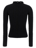 Paco Rabanne Black Wool Cardigan