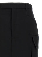 Rick Owens Black Wool Midi Skirt