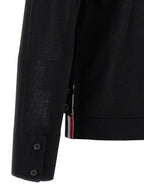 Thom Browne Black Virgin Wool Cardigan