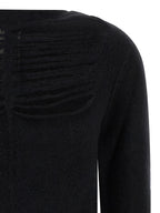 Rick Owens Black Wool Cardigan