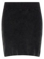 Alexander Wang Black Cotton Long Skirt