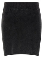 Alexander Wang Black Cotton Long Skirt