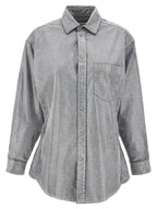 Darkpark Silver Cotton Blouse