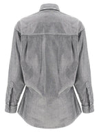 Darkpark Silver Cotton Blouse