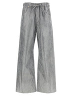 Darkpark Silver Cotton Jeans Denim