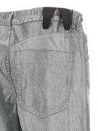 Darkpark Silver Cotton Jeans Denim