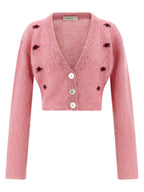 Alessandra Rich Multicolor Wool Cardigan