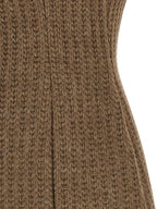 Giuseppe Di Morabito Brown Marabou Short Dress