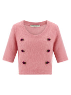 Alessandra Rich Multicolor Wool Cardigan