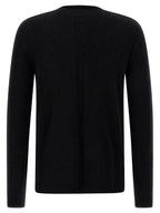 Rick Owens Black Wool Cardigan