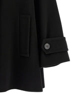 Alberto Biani Black Virgin Wool Coat