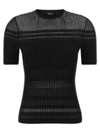 Theory Black Viscose T-Shirt