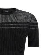Theory Black Viscose T-Shirt