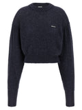ROTATE BIRGER CHRISTENSEN Blue Wool Cardigan