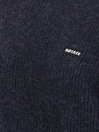 ROTATE BIRGER CHRISTENSEN Blue Wool Cardigan