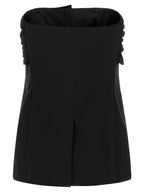 Max Mara Black Virgin Wool Tank Tops