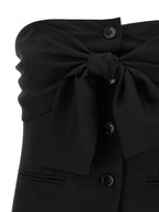 Max Mara Black Virgin Wool Tank Tops