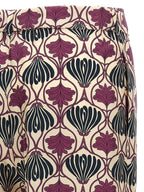 Max Mara Purple Silk Casual Pants