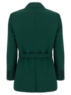 Max Mara Bicolor Virgin Wool Blazer