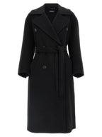 'S Max Mara Black Virgin Wool Coat