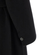 'S Max Mara Black Virgin Wool Coat