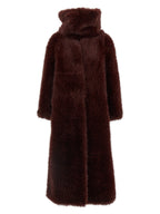 B&B COUTURE Bordeaux Polyester Coat