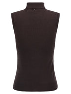 Sportmax Brown Virgin Wool Cardigan