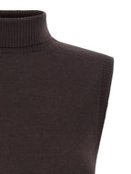 Sportmax Brown Virgin Wool Cardigan