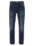 Department 5 Blue Cotton Straight-Leg Jeans