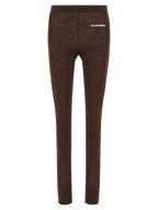 Jil Sander Bordeaux Polyester Leggings