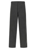 CELLAR DOOR Gray Polyester Casual Pants